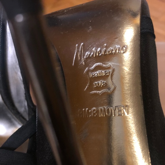 Black square toe unique Marciano heels - Picture 3 of 3